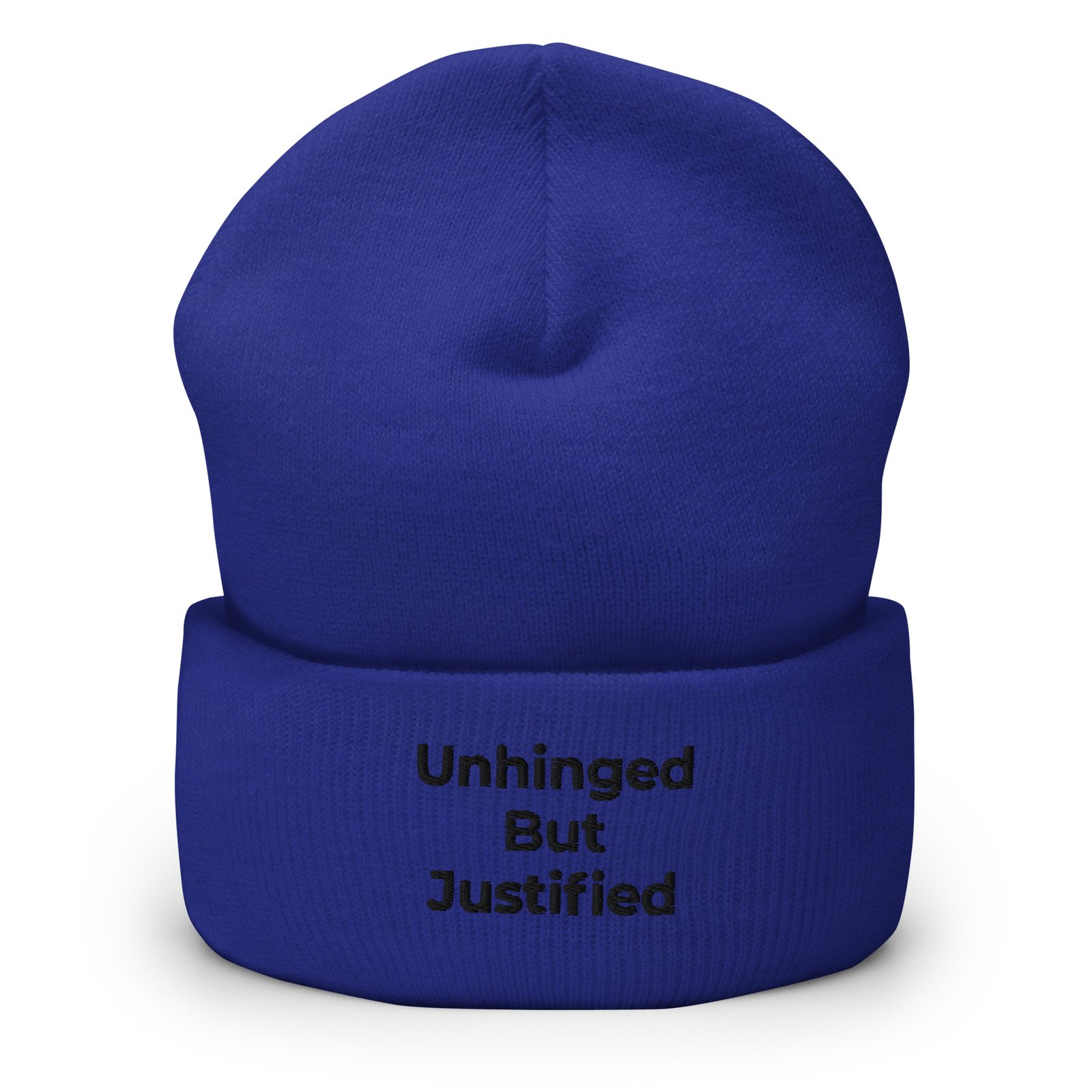 unhinged but justified cuffed beanie unhinged but justified cuffed beanie