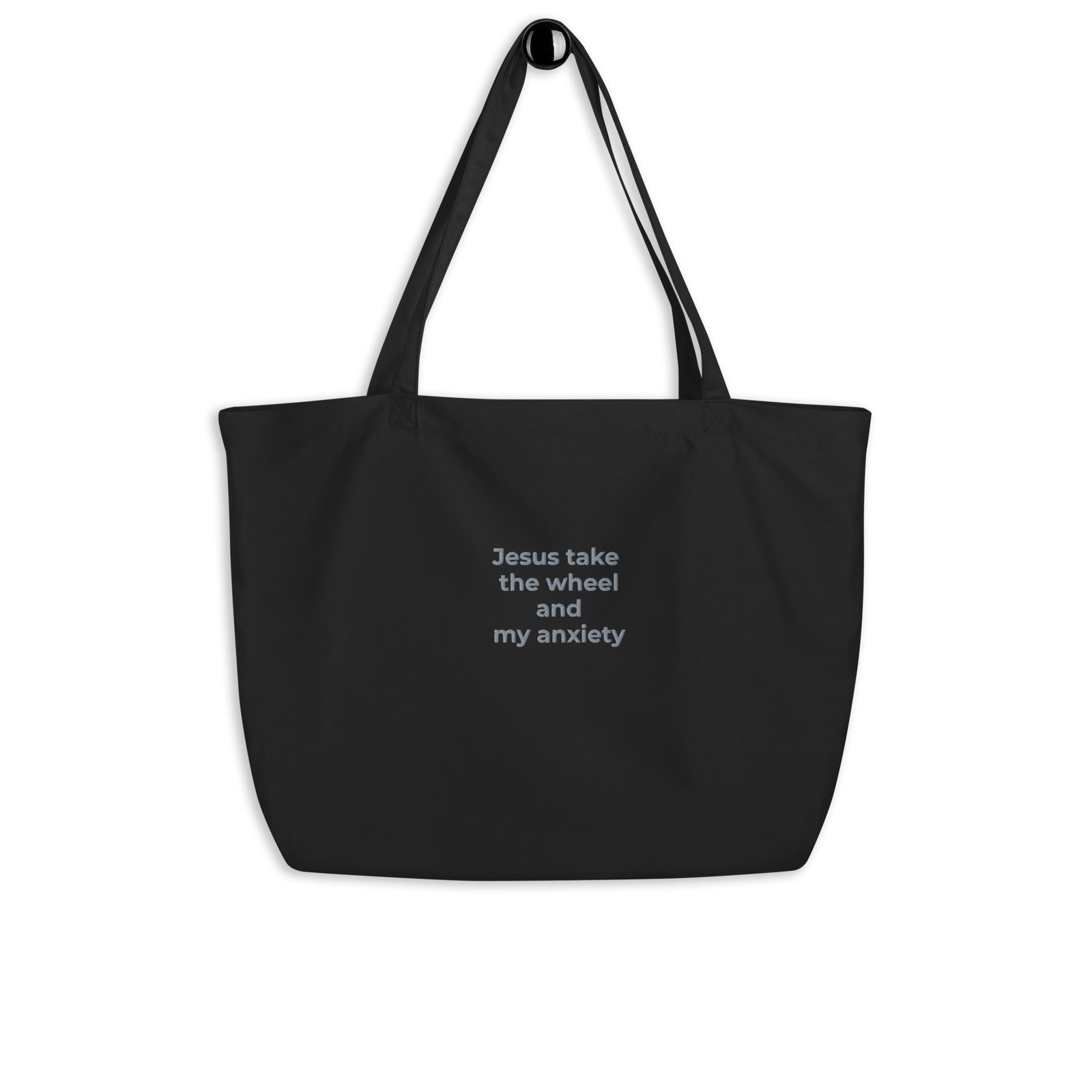 jesus take the wheel large tote bag jesus take the wheel large tote bag
