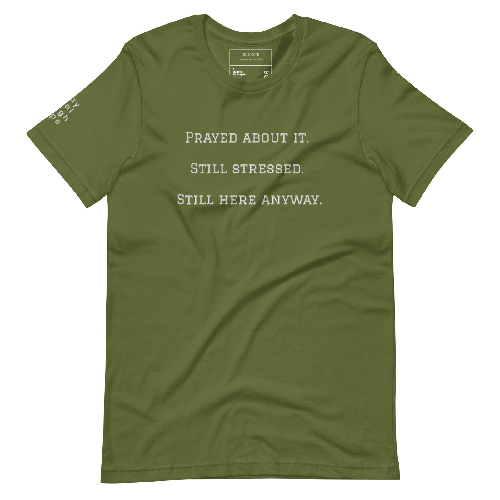 prayed about it. t shirt prayed about it. t shirt