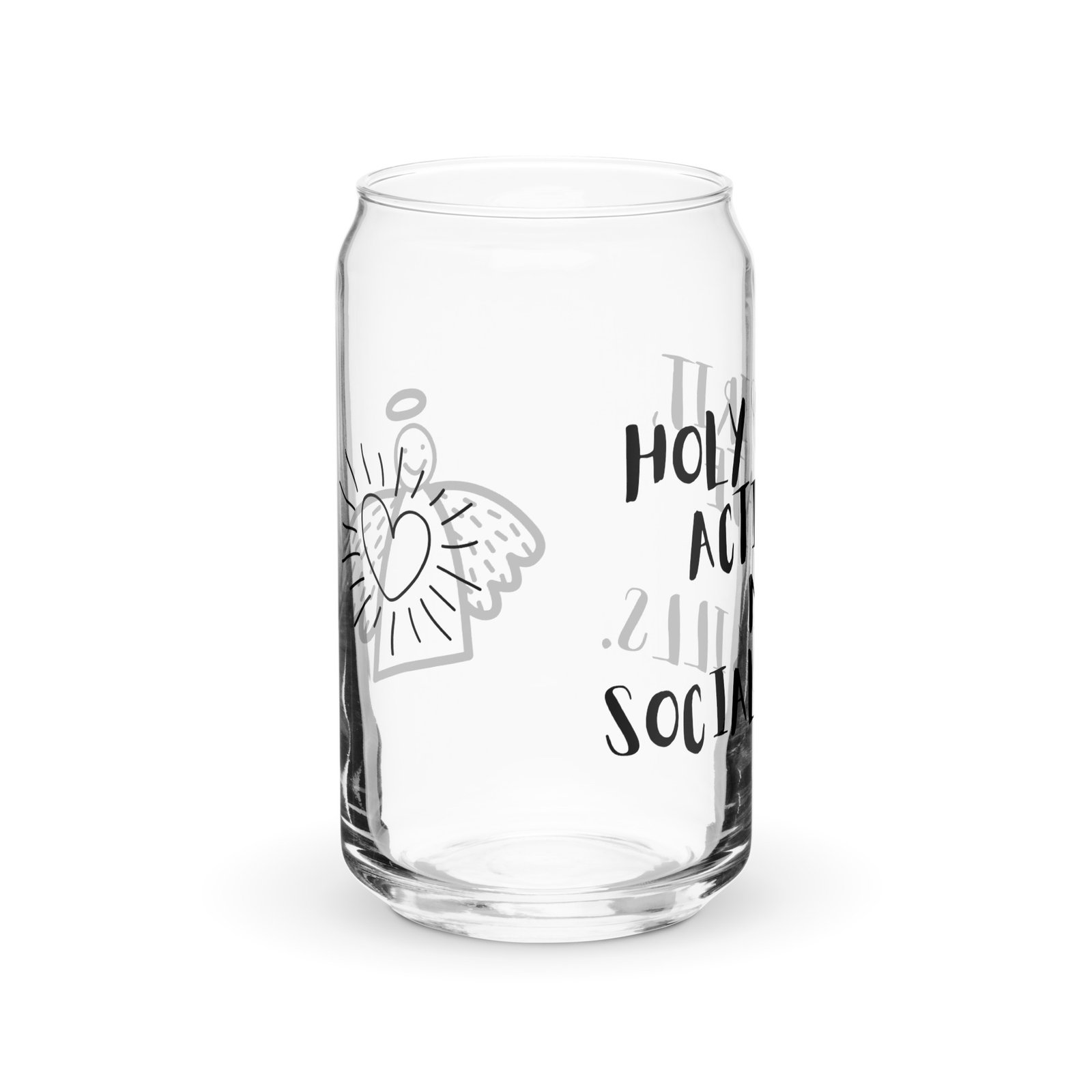 can shaped glass – “holy spirit, activate my social skills” | funny christian faith drinkware can shaped glass – “holy spirit, activate my social skills” | funny christian faith drinkware