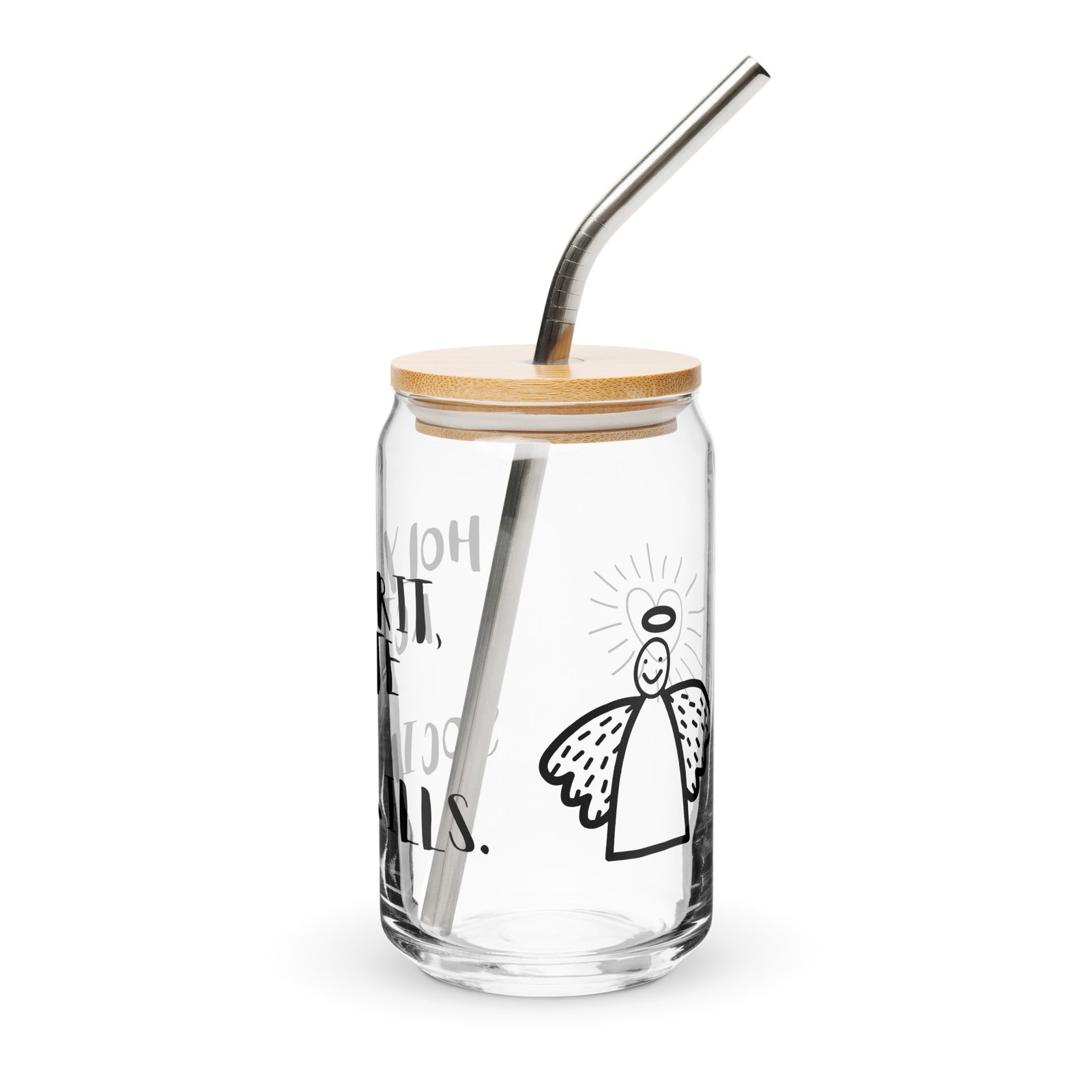 can shaped glass – “holy spirit, activate my social skills” | funny christian faith drinkware can shaped glass – “holy spirit, activate my social skills” | funny christian faith drinkware